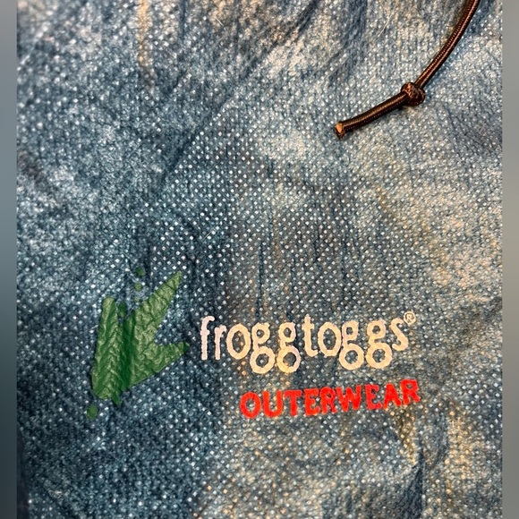 Frogg Toggs Hooded Rain Jacket Blue Small - Picture 4 of 7